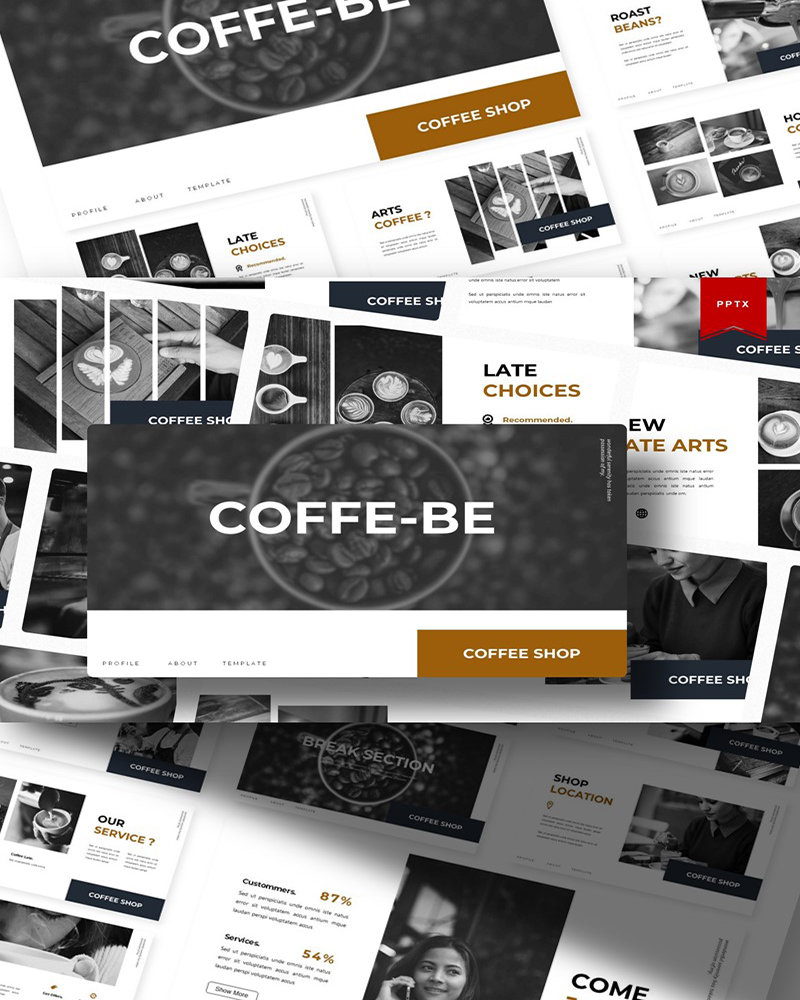 Coffe - Be | PowerPoint template