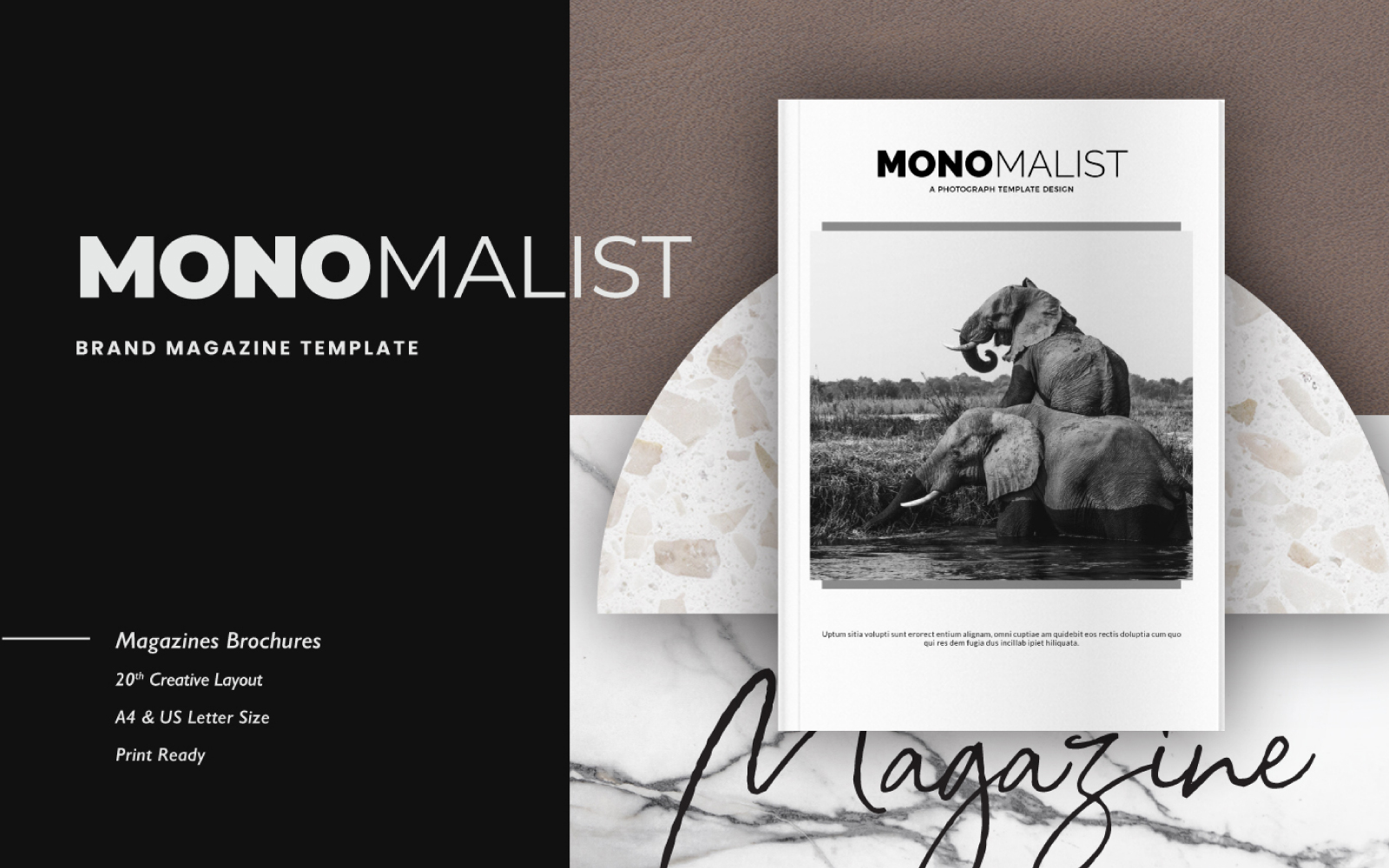MONOMALIST Magazine Template