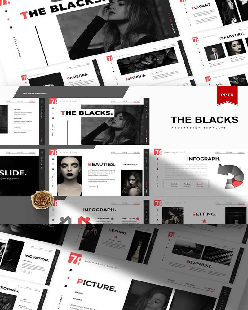 The Blacks | PowerPoint template