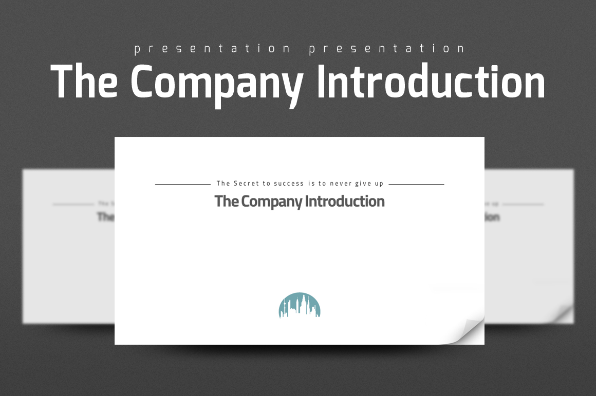 The Company Introduction PowerPoint template