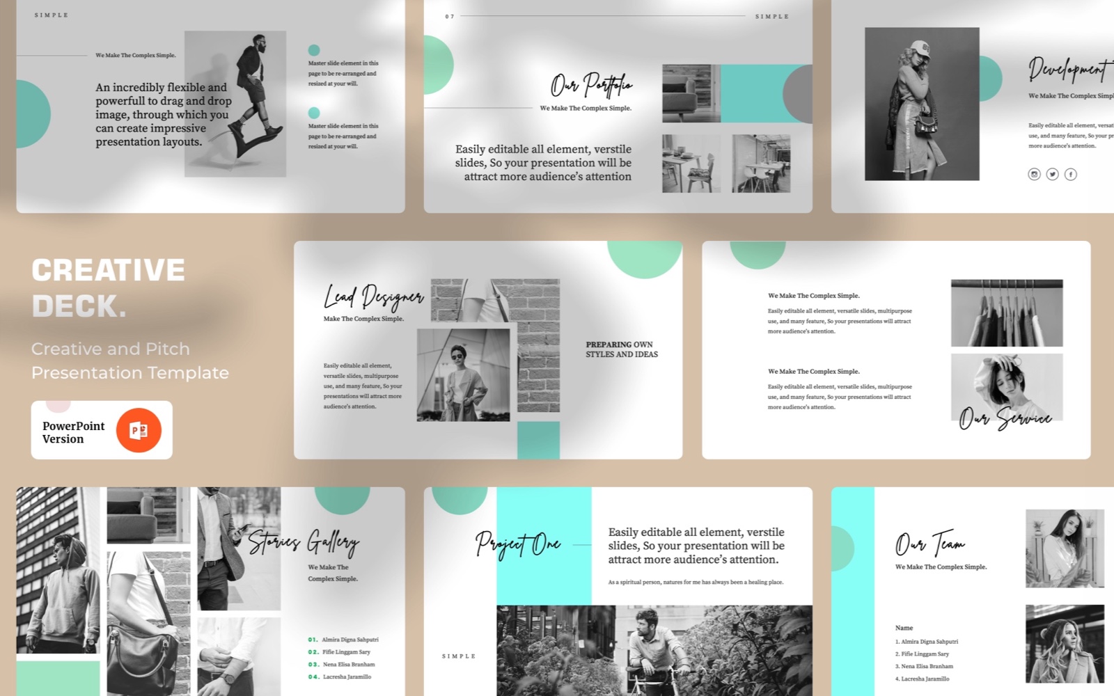 Creative Deck PowerPoint template