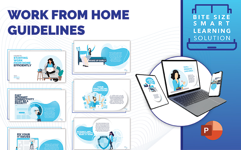 Work From Home Guidelines PPT PowerPoint template