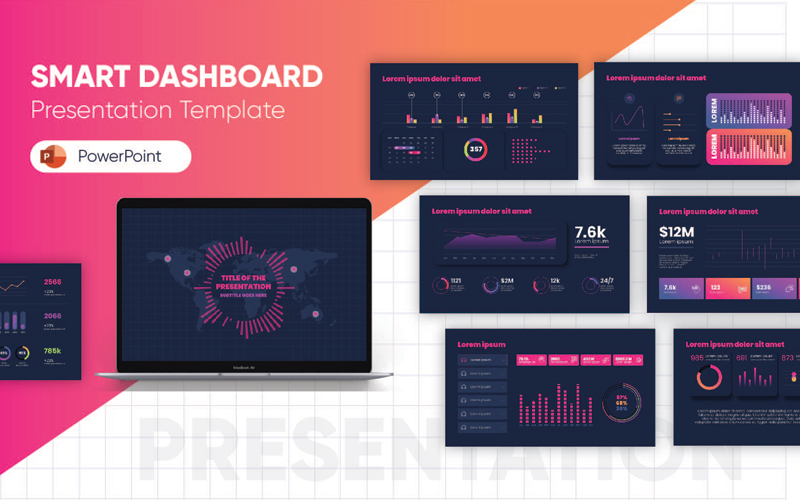 Smart Dashboard PowerPoint template