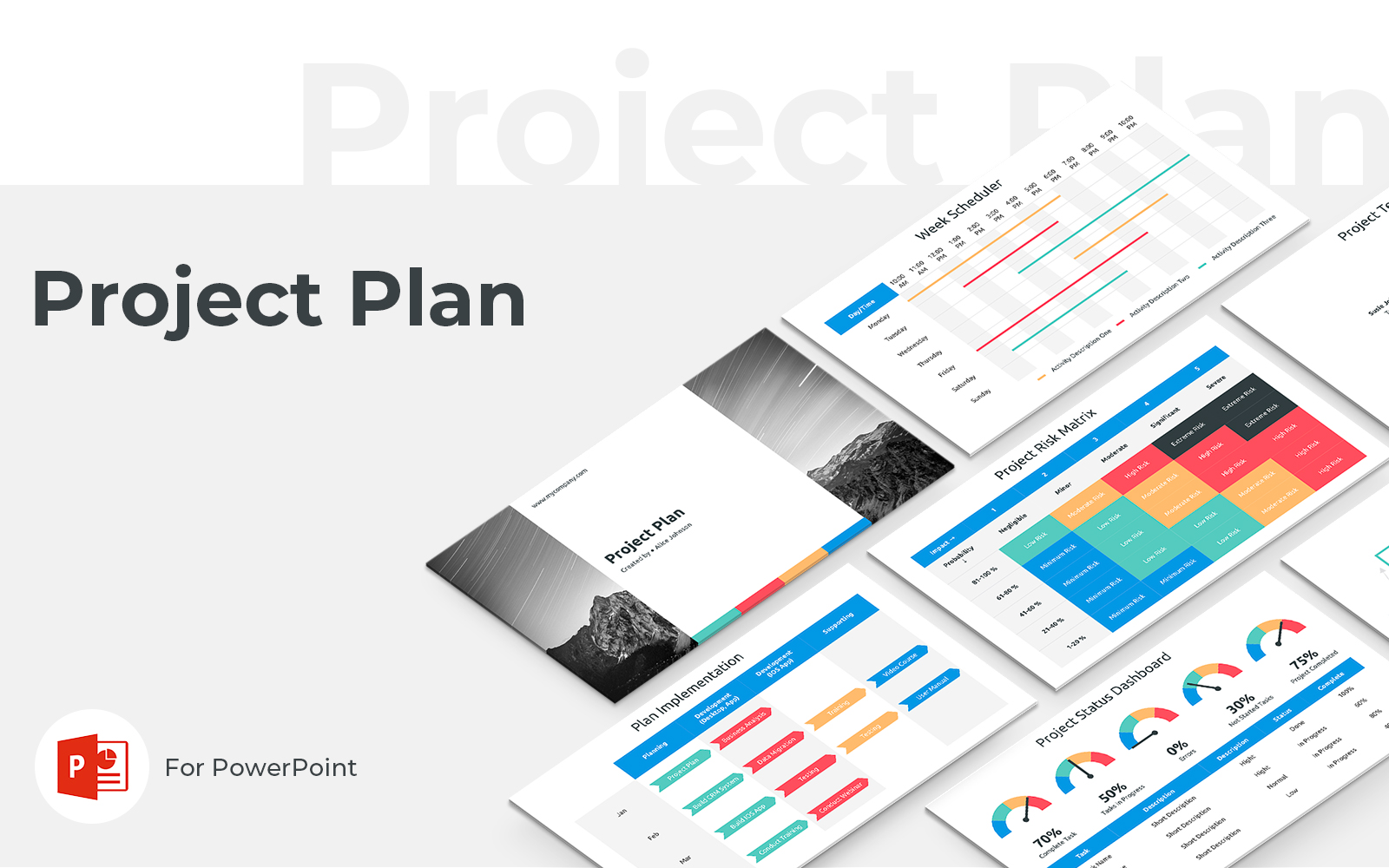Project Plan Presentation PowerPoint template