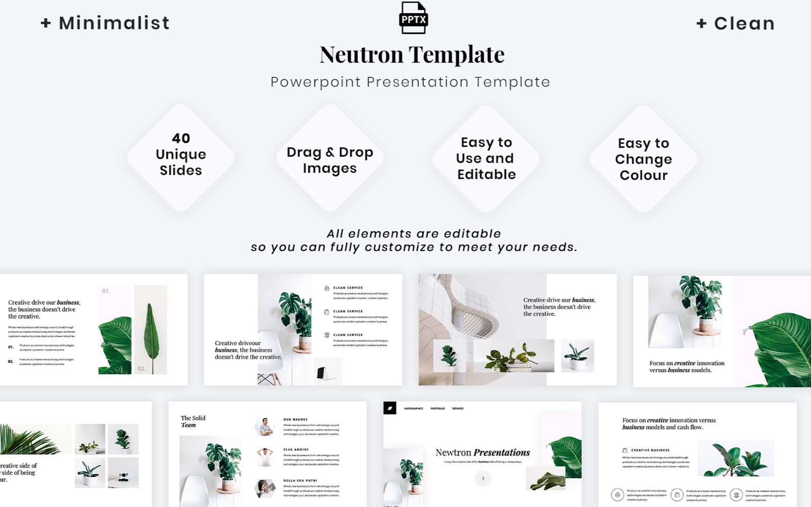 Minimalist - Clean Presentation PowerPoint template