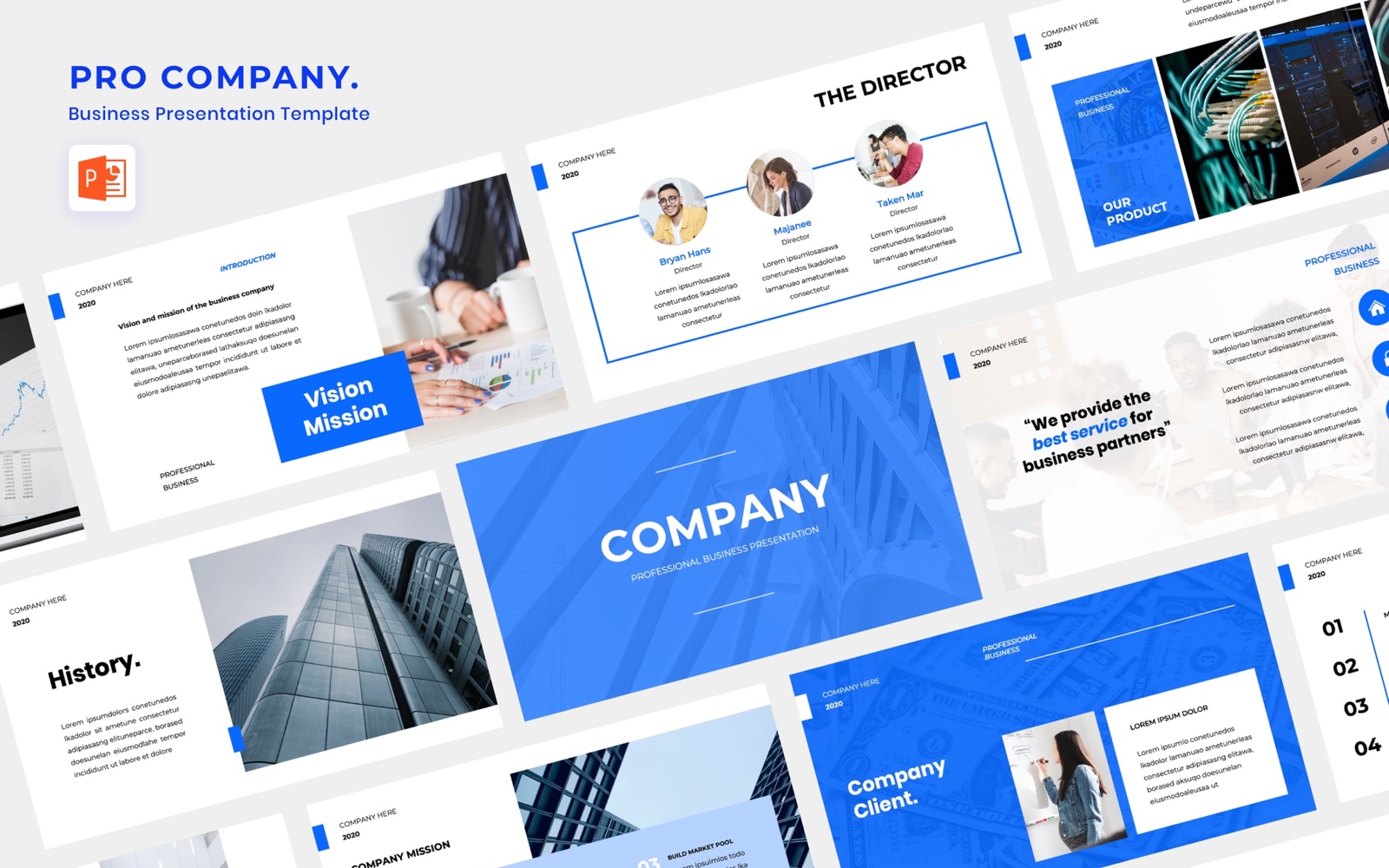 PRO COMPANY - Business PowerPoint template