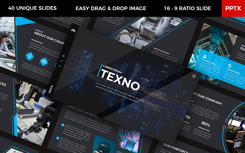 Texno - Technology PowerPoint template