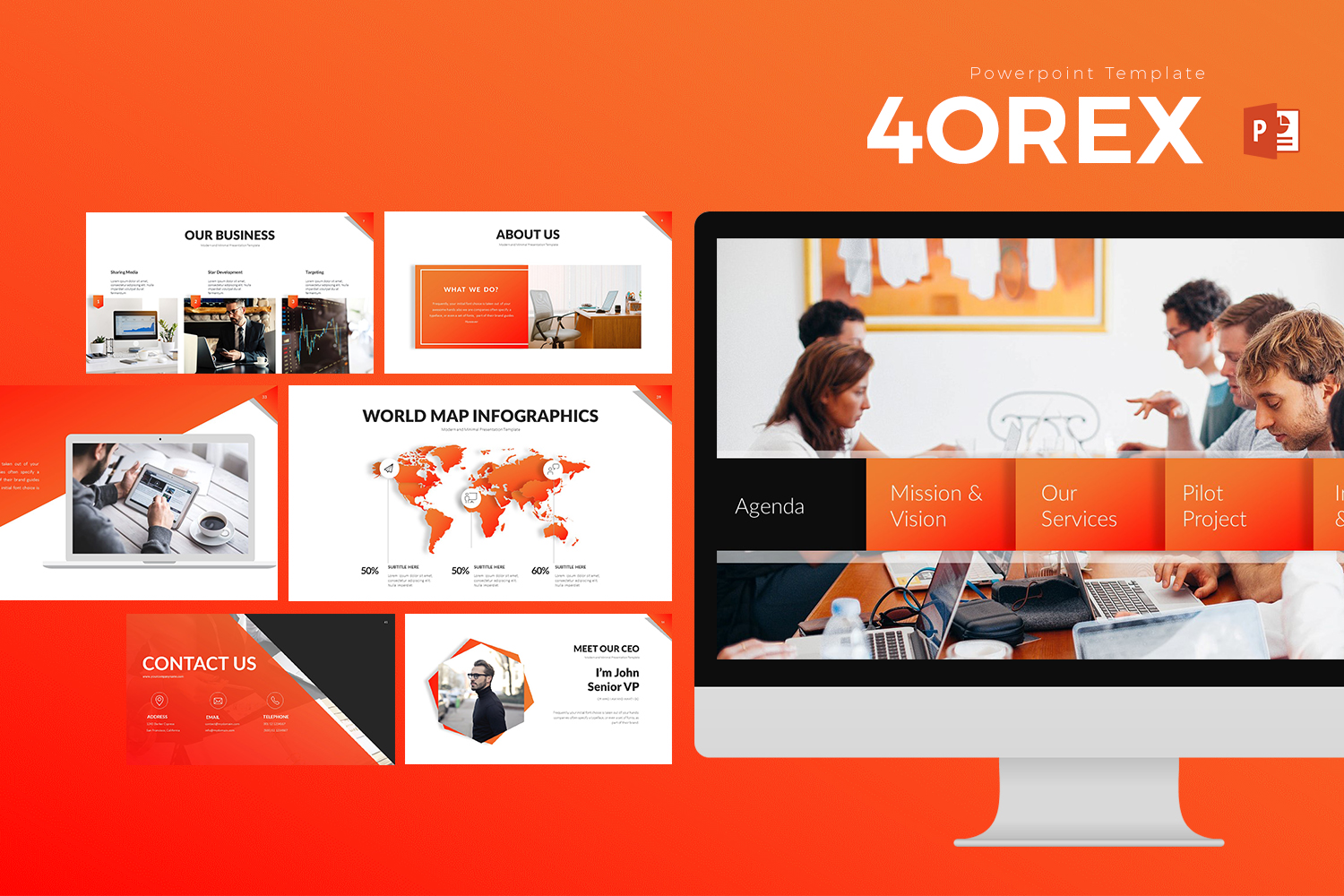 4OREX Presentation PowerPoint template