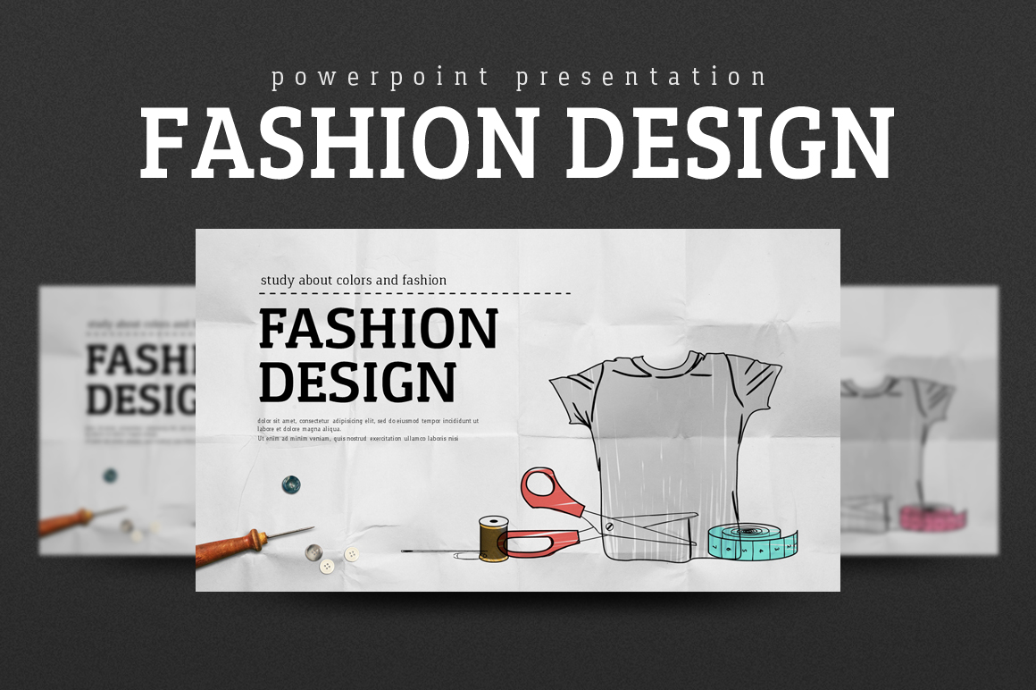 fashion design PowerPoint template