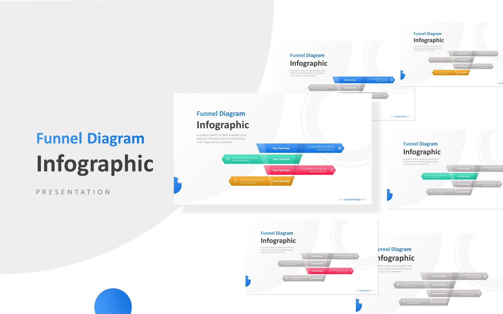 4 Levels Funnel For Sales Infographic Presentation PowerPoint template