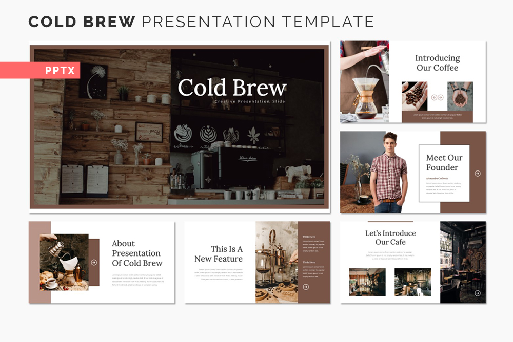 Cold Brew - Presentation PowerPoint template