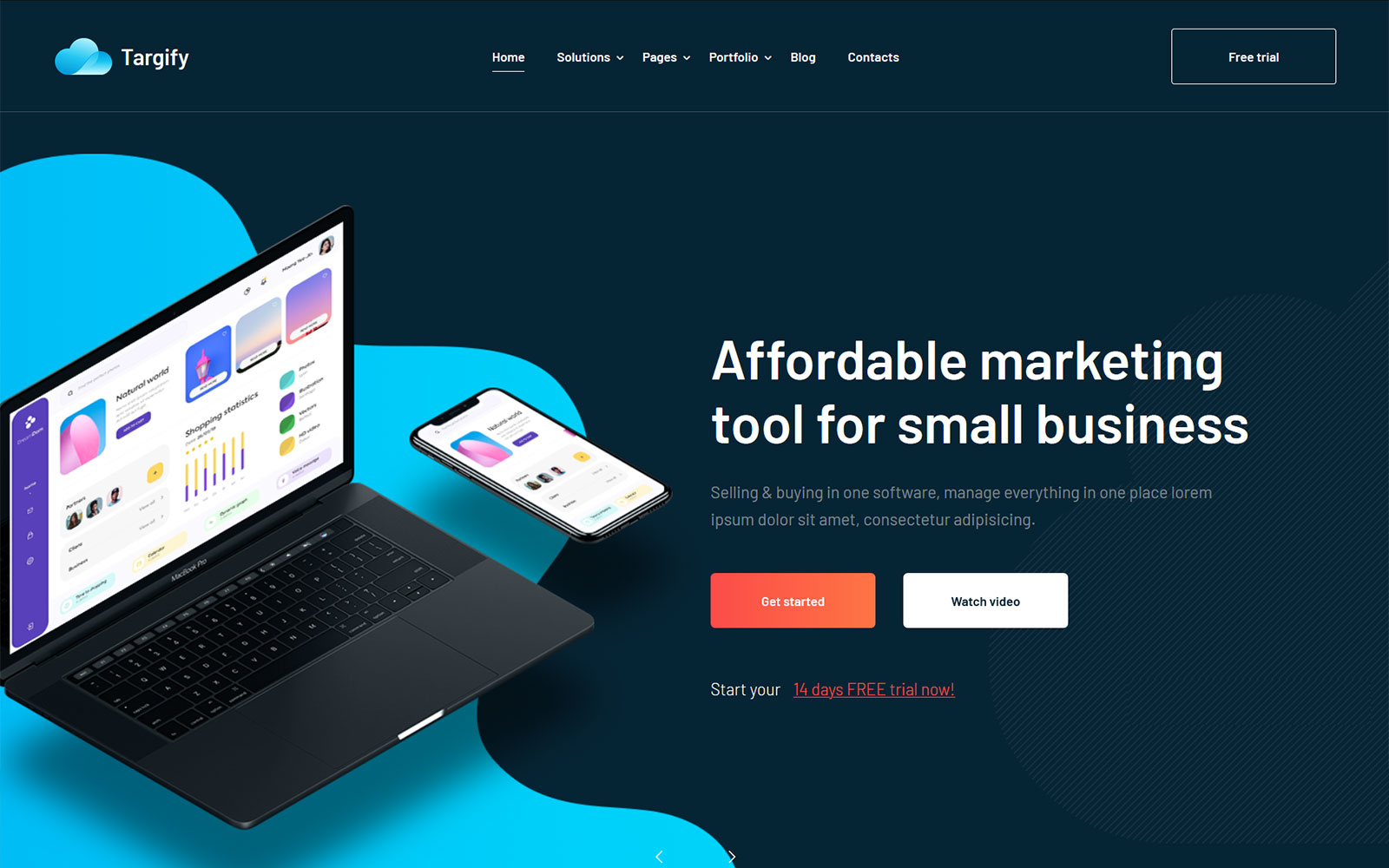 Targify - Marketing Automation SAAS WordPress Theme