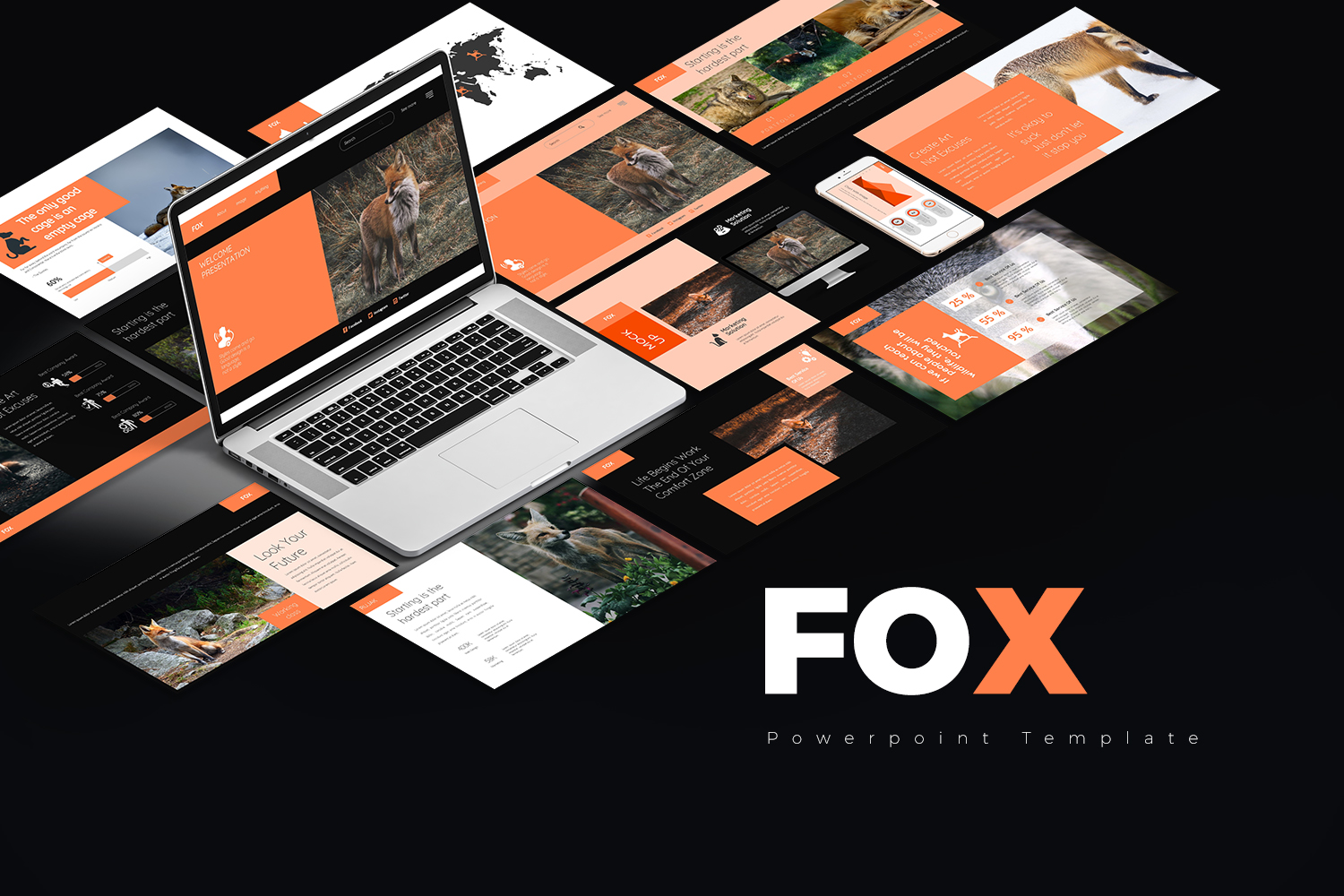 Fox Presentation PowerPoint template