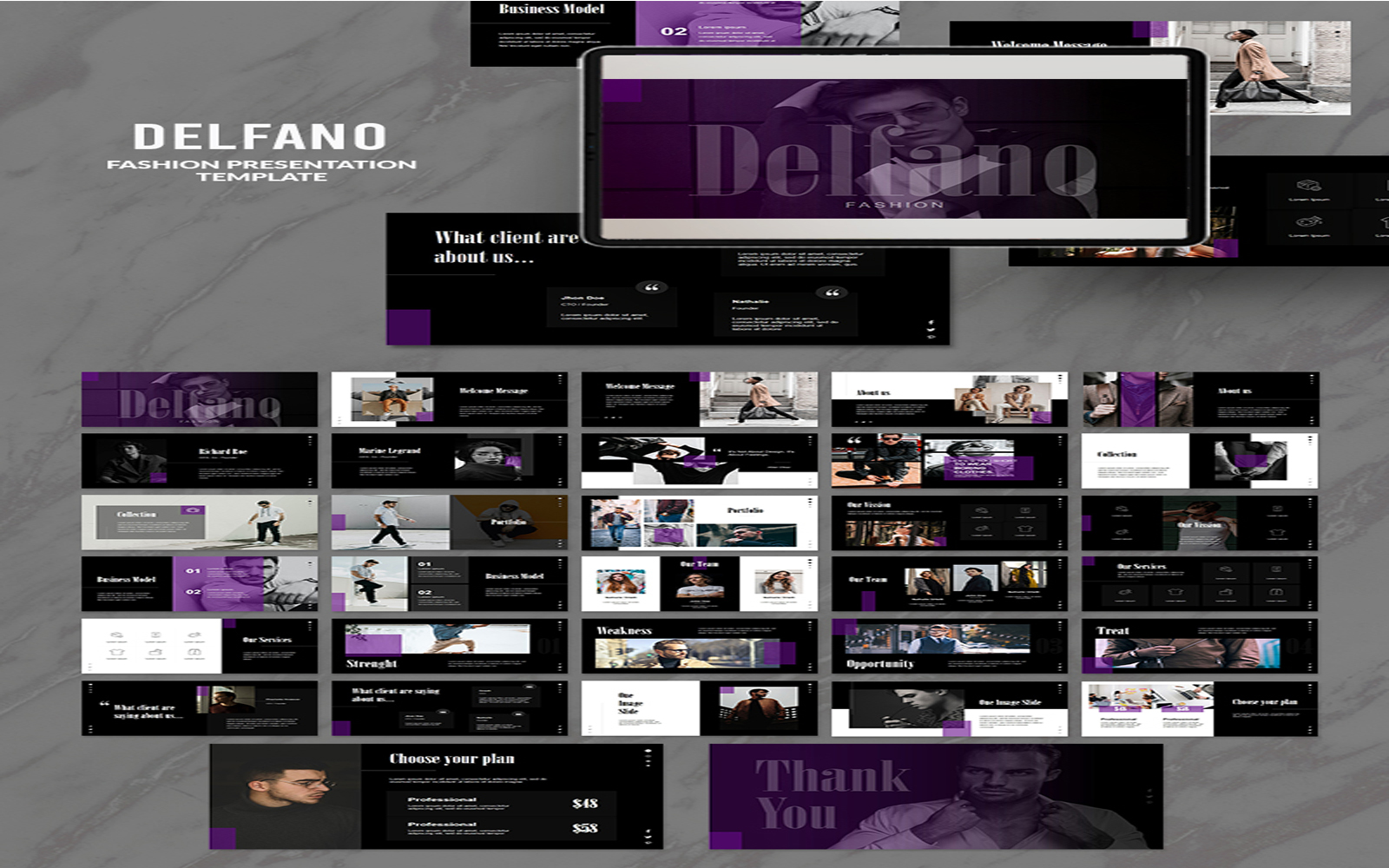 Delfano Presesentation PowerPoint template