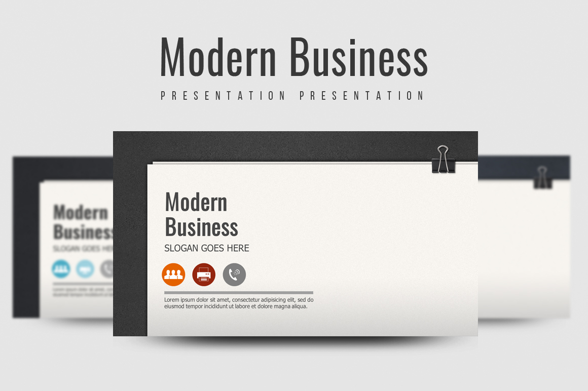 Modern Business PowerPoint template