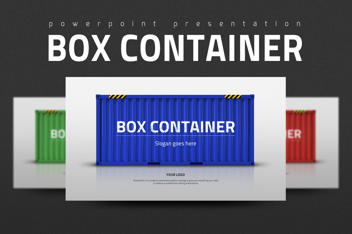 Box Container PowerPoint template