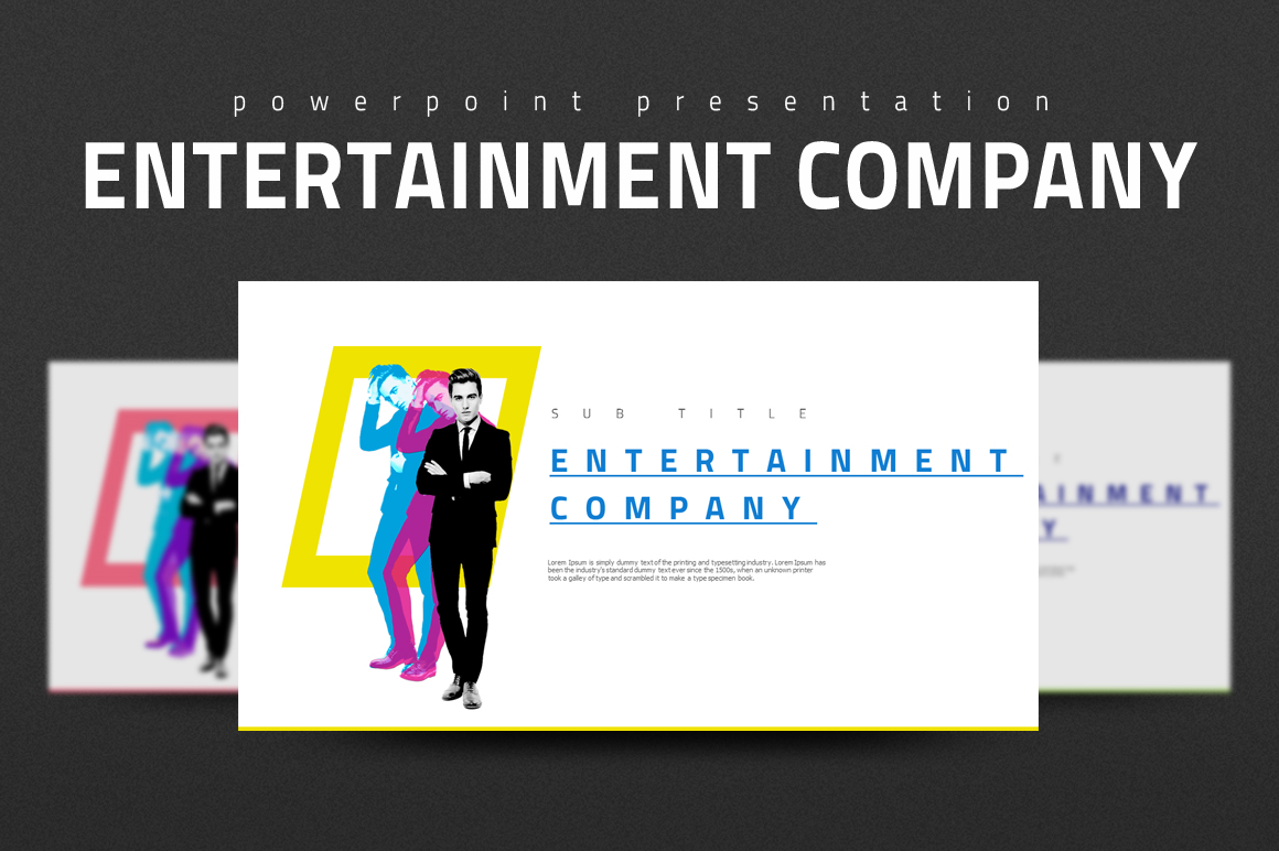 Entertainment Company PowerPoint template