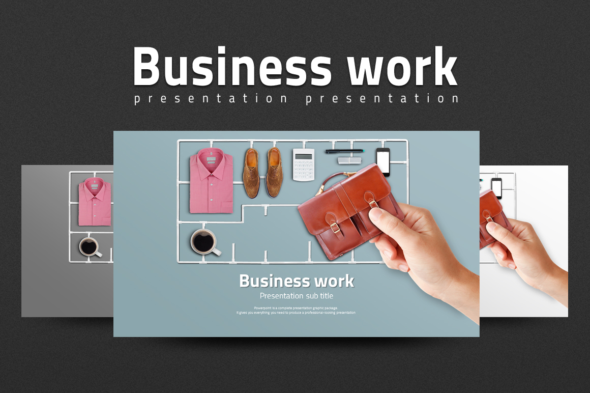 Business Work PowerPoint template