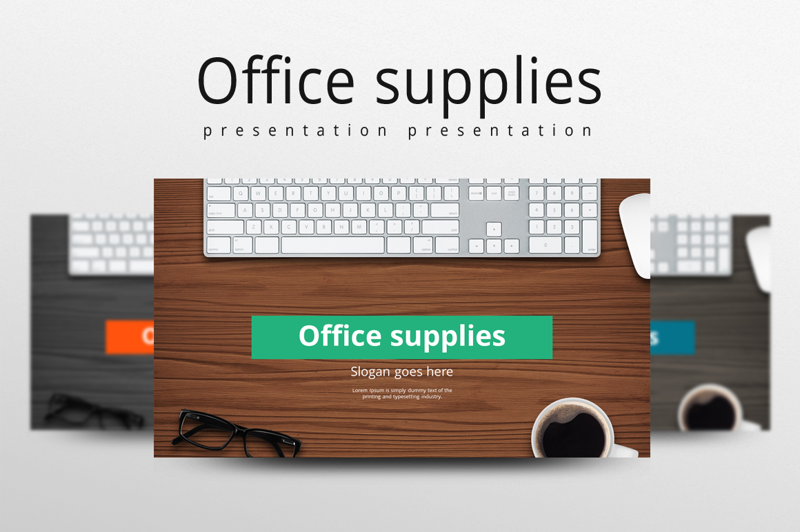 Office Supplies PowerPoint template