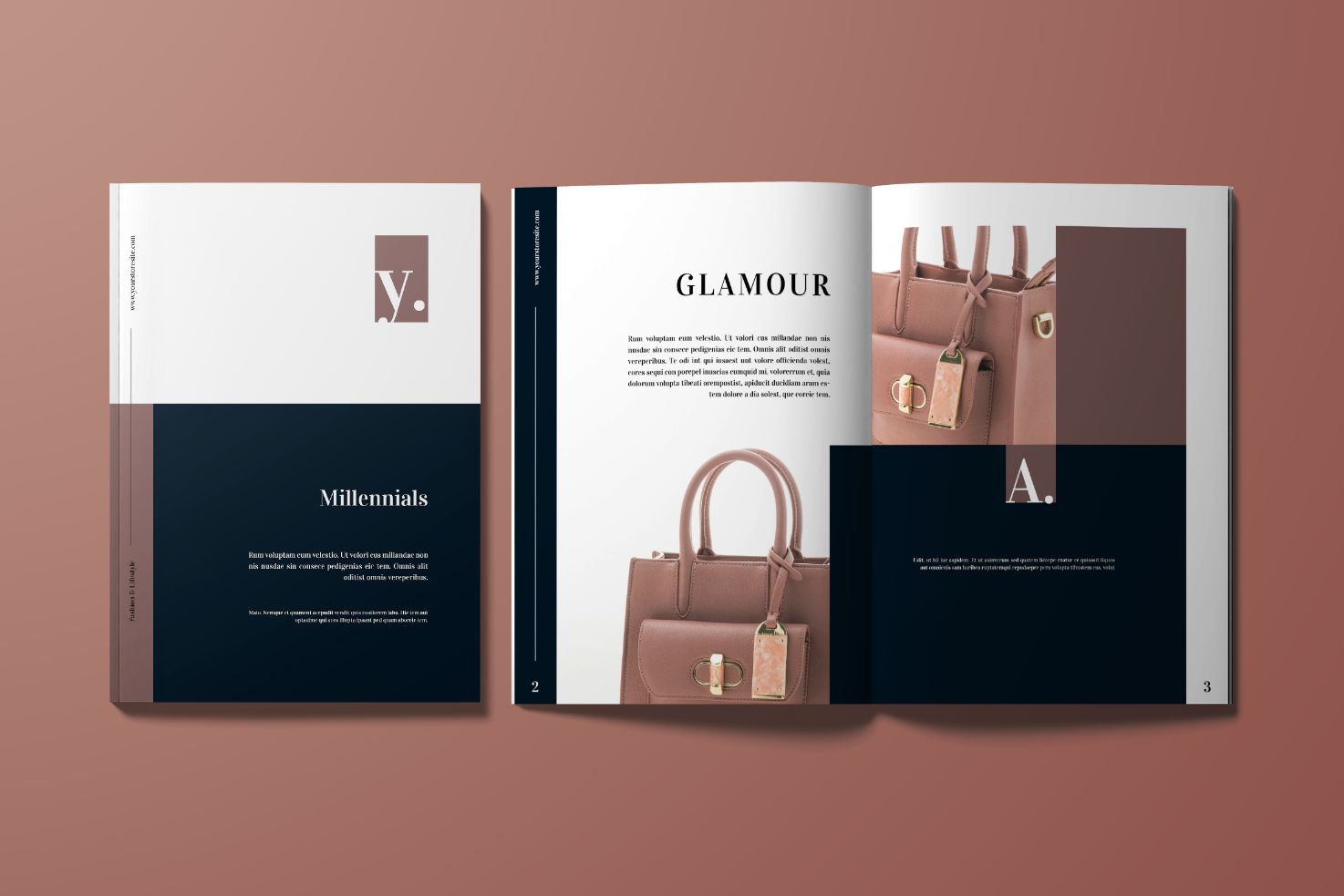 Glamour Bags Magazine Template