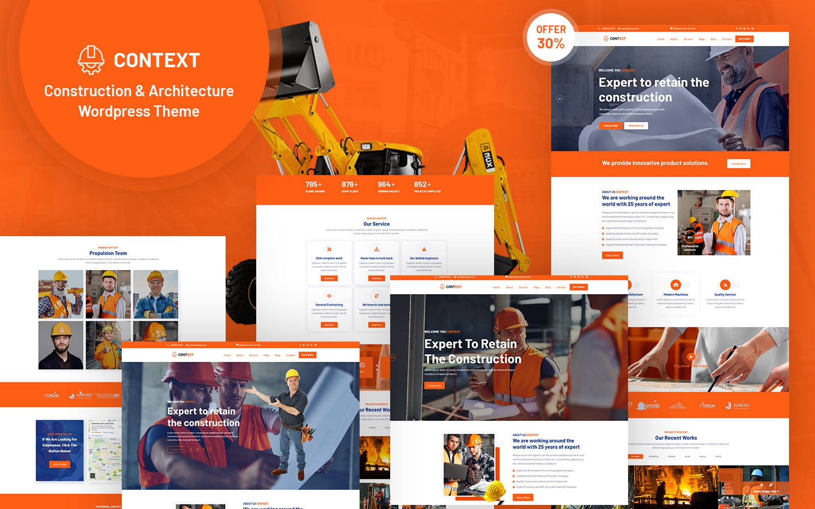 Context - Construction and Architecture Responsive WordPress Theme