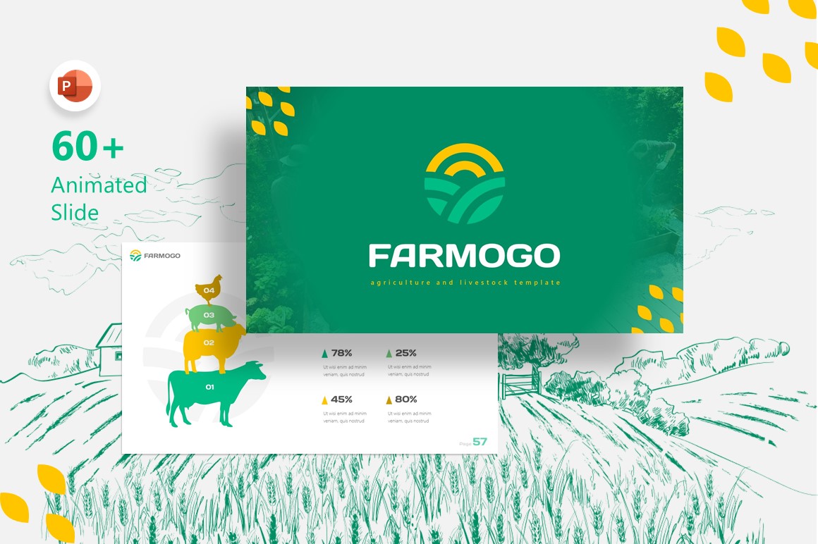 Farmogo Agriculture PowerPoint template