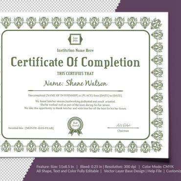 Template Certificate Templates #105810