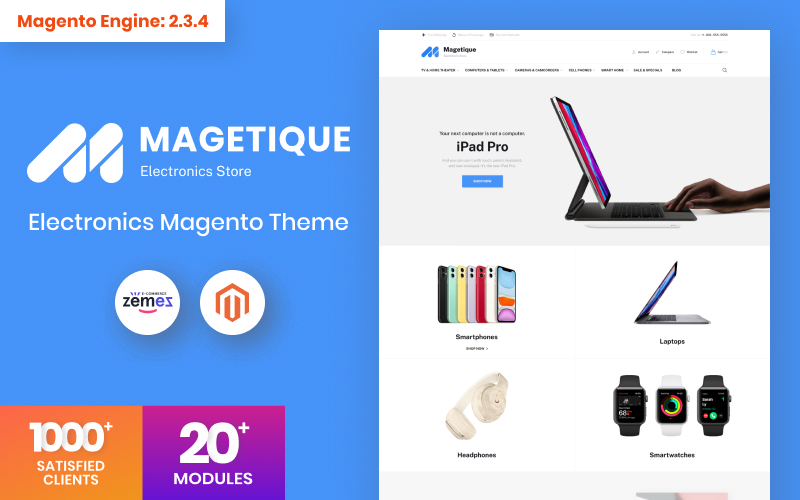 Magetique - Electronics Store Magento Theme