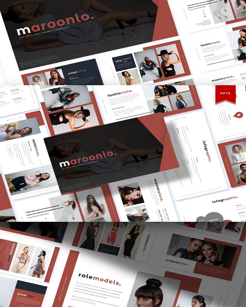 Maroonlo | PowerPoint template