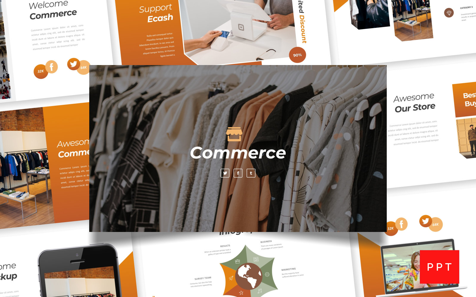 Commerce PowerPoint template