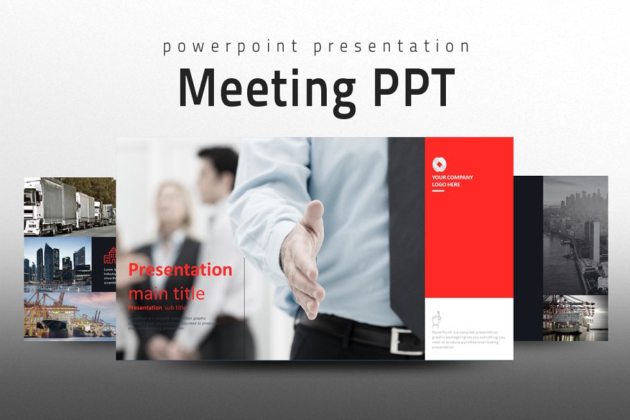 Meeting Presentation PowerPoint template