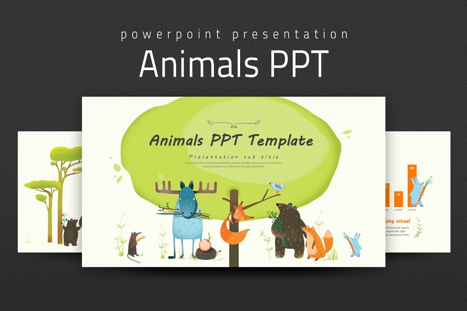 Animals PPT PowerPoint template