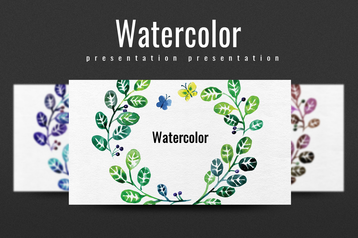 Watercolor PowerPoint template