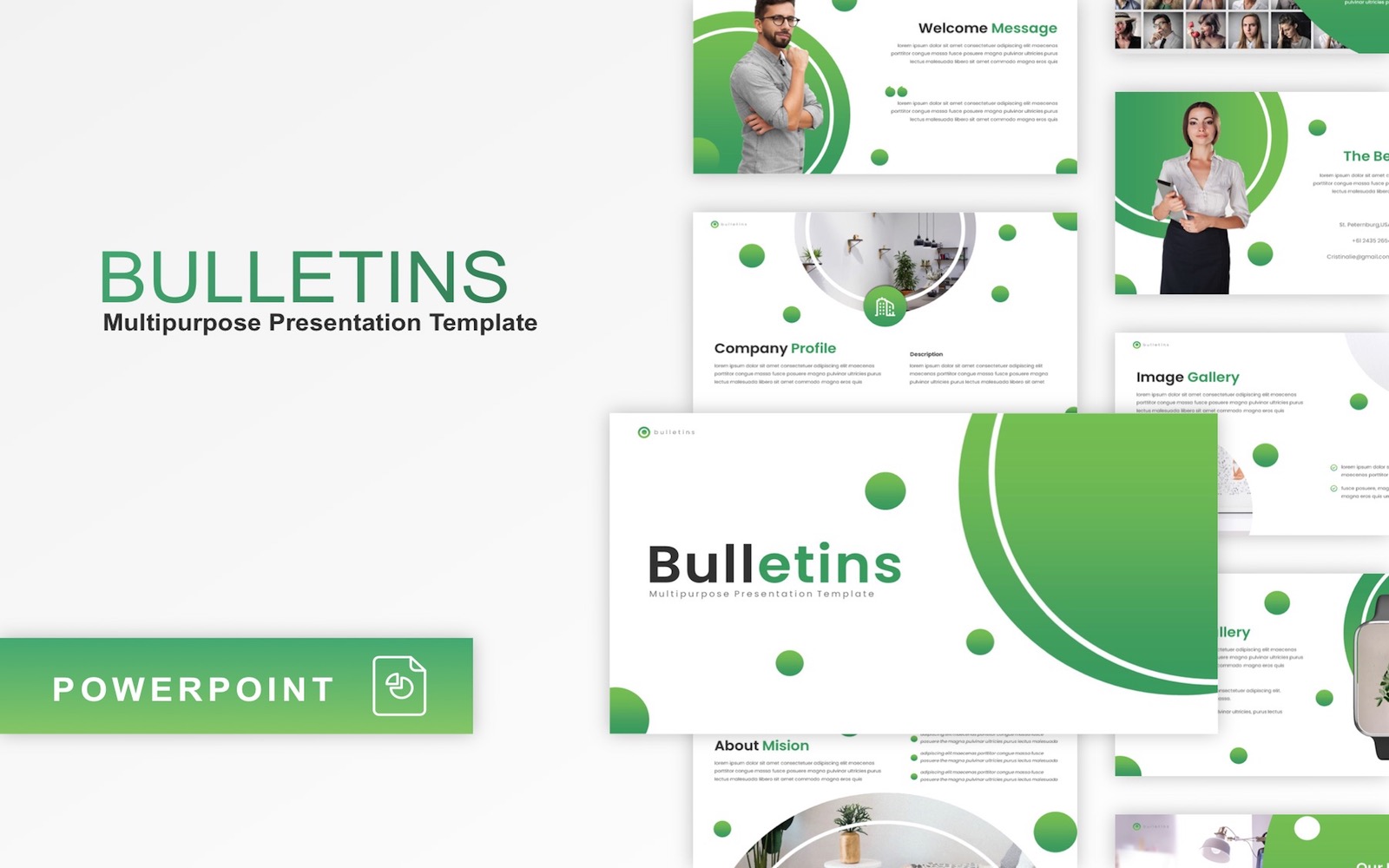 Bulletins - Multipurpose PowerPoint template