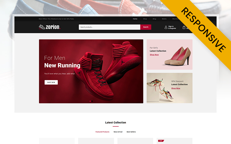 Zorion - Online Shoes Store WooCommerce Theme