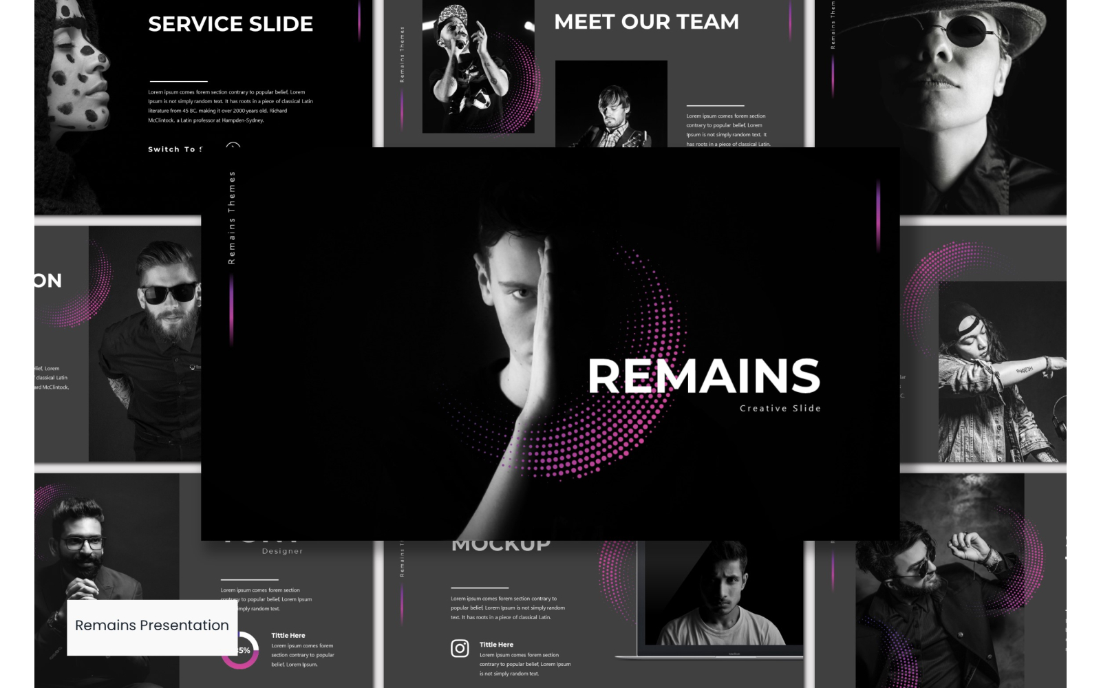 Remains PowerPoint template