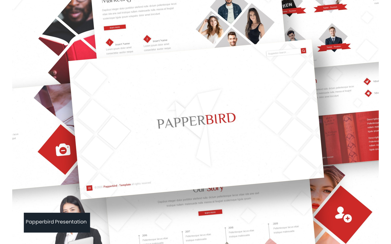 Papperbird PowerPoint template