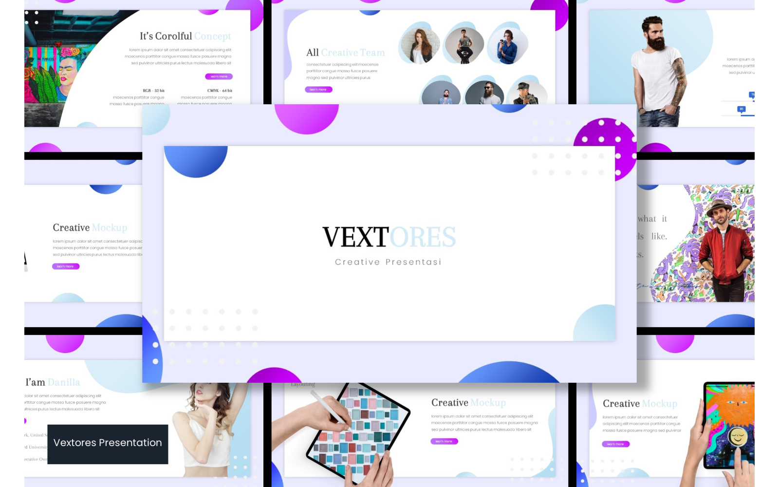 Vextores PowerPoint template