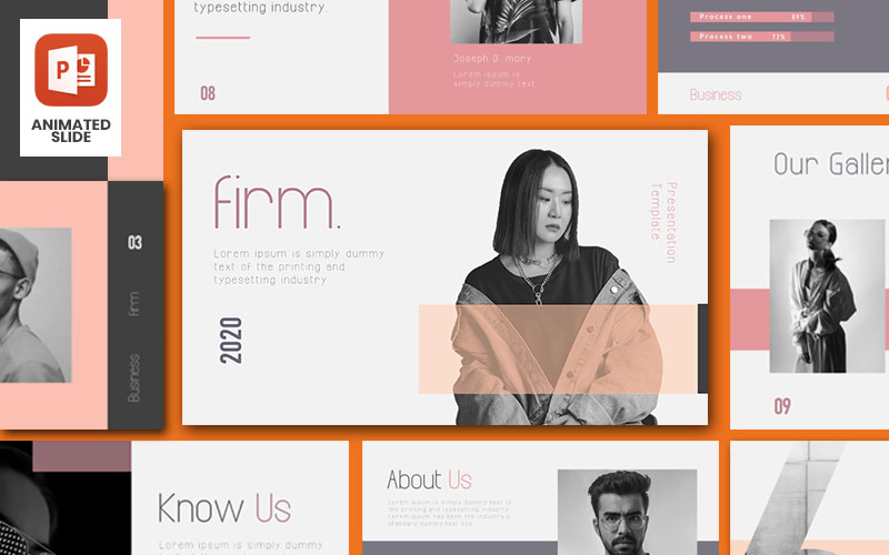 FIRM- Animated Minimal PowerPoint template