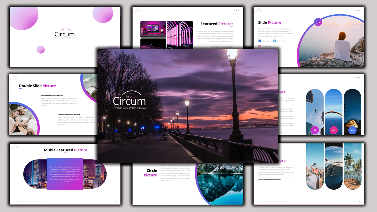 Circum - Creative Business PowerPoint template
