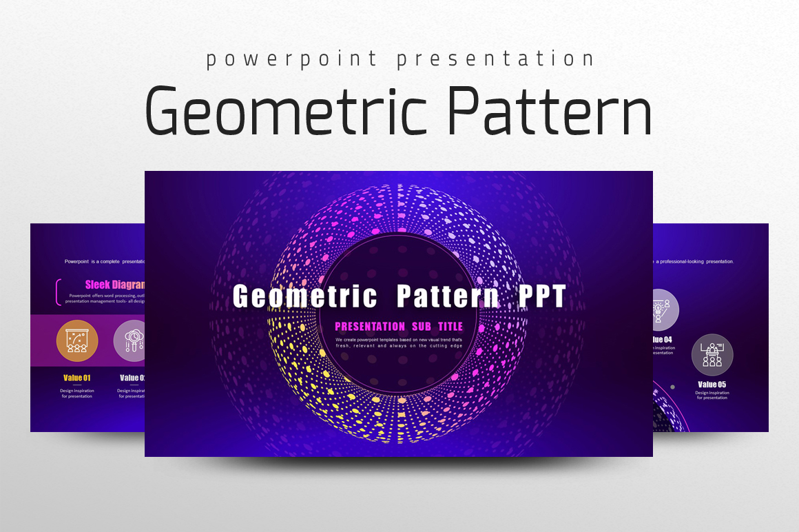 Geometric Pattern PPT PowerPoint template