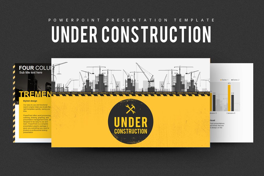 Under Construction PowerPoint template