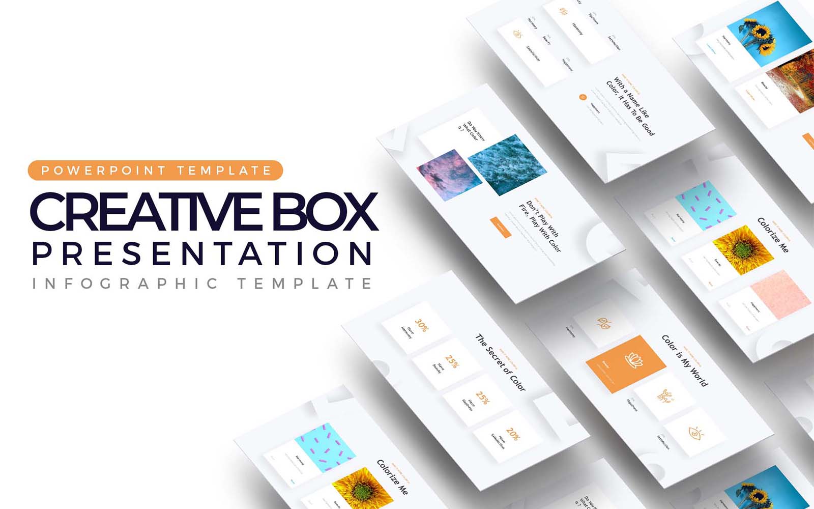 Creative Box Presentation PowerPoint template