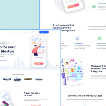 Template Software Landing Page #109412
