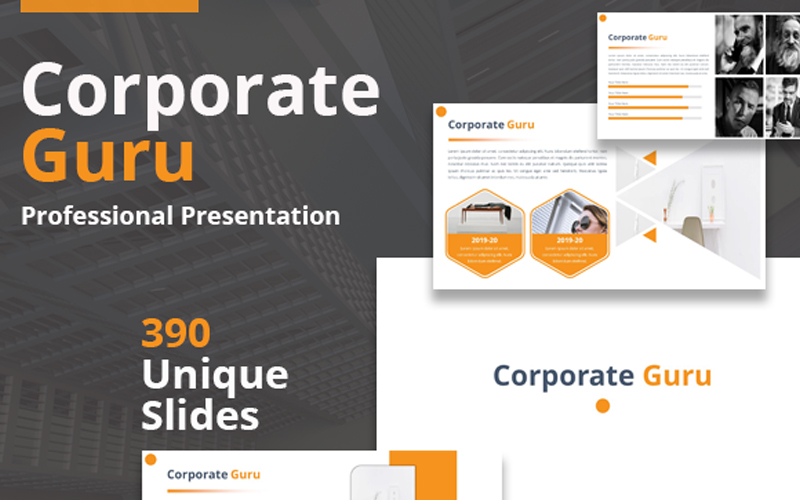 Corporate Guru Presentation PowerPoint template