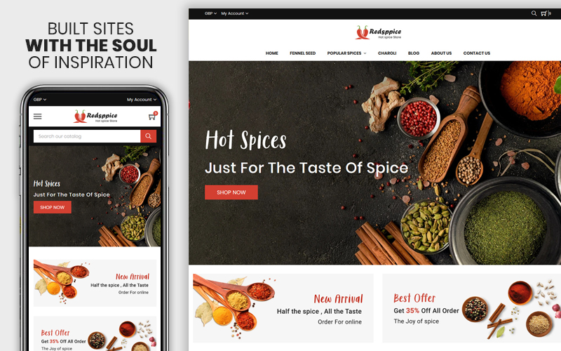 Redspice - The Hot Spice Responsive Shopify Theme