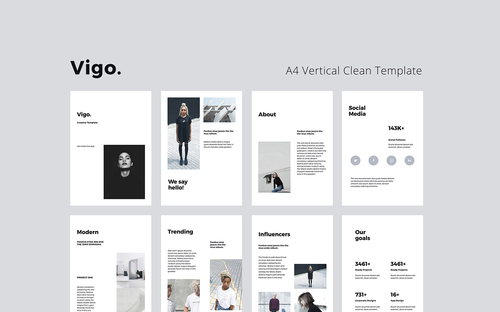 COSA - A4 Vertical PowerPoint template