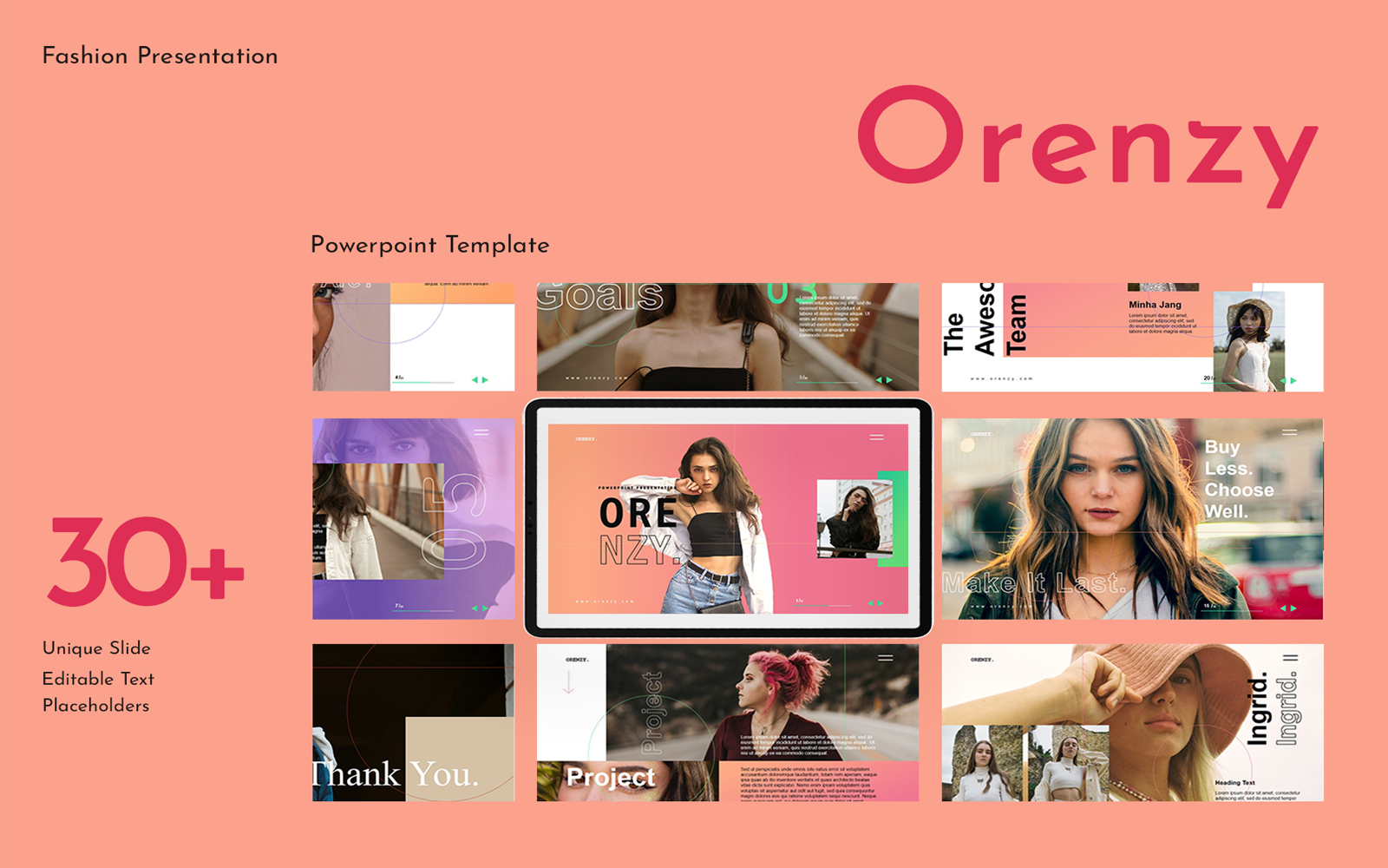 Orenzy Presentation PowerPoint template