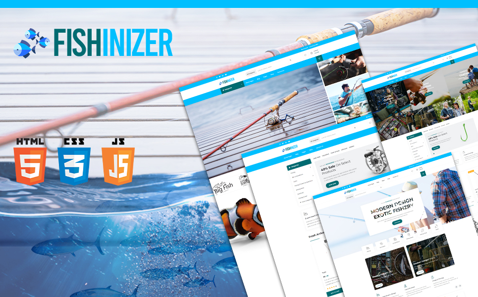 Fishinizer | Fishing and Marine Accessories HTML5 Website Template