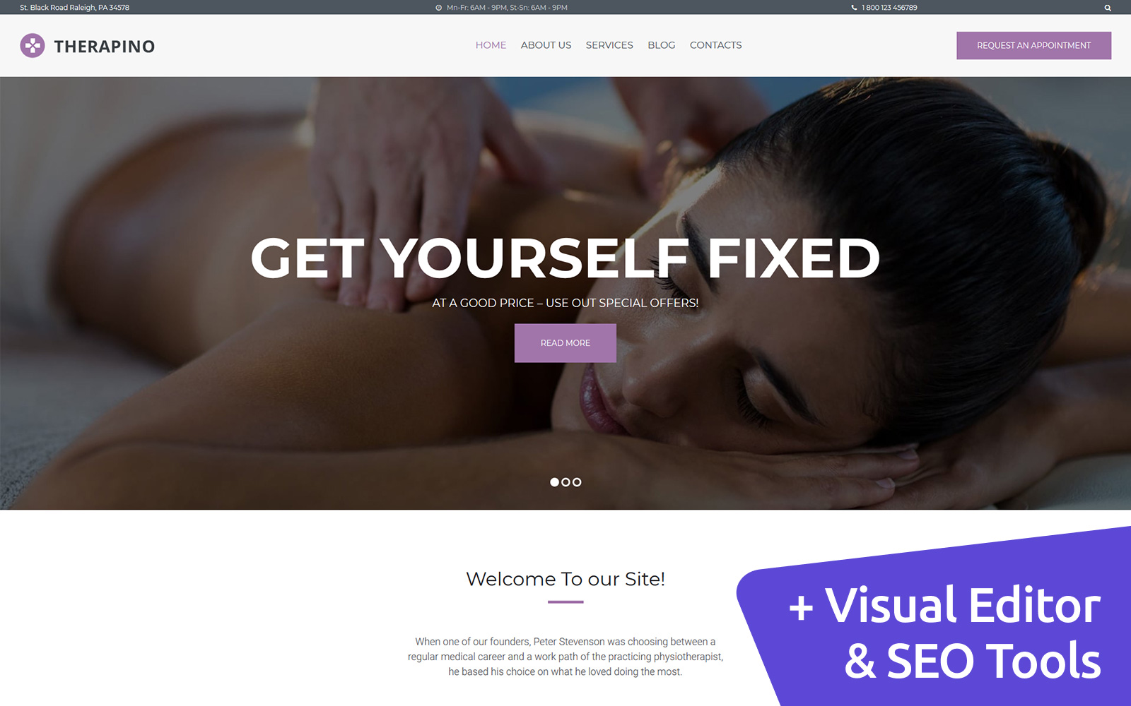 Therapino - Physical Therapy Moto CMS 3 Template